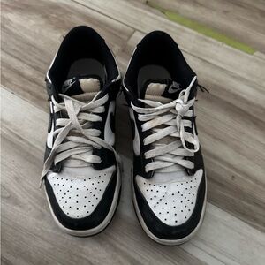Nike Black and White Retro Low-Top Sneakers